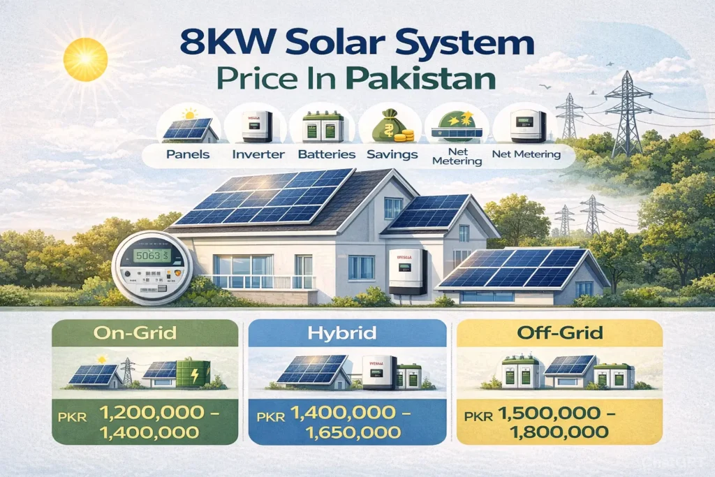 Best 8KW Solar System Price in Pakistan (Latest Cost Guide 2026) 2 8KW Solar System Price In Pakistan