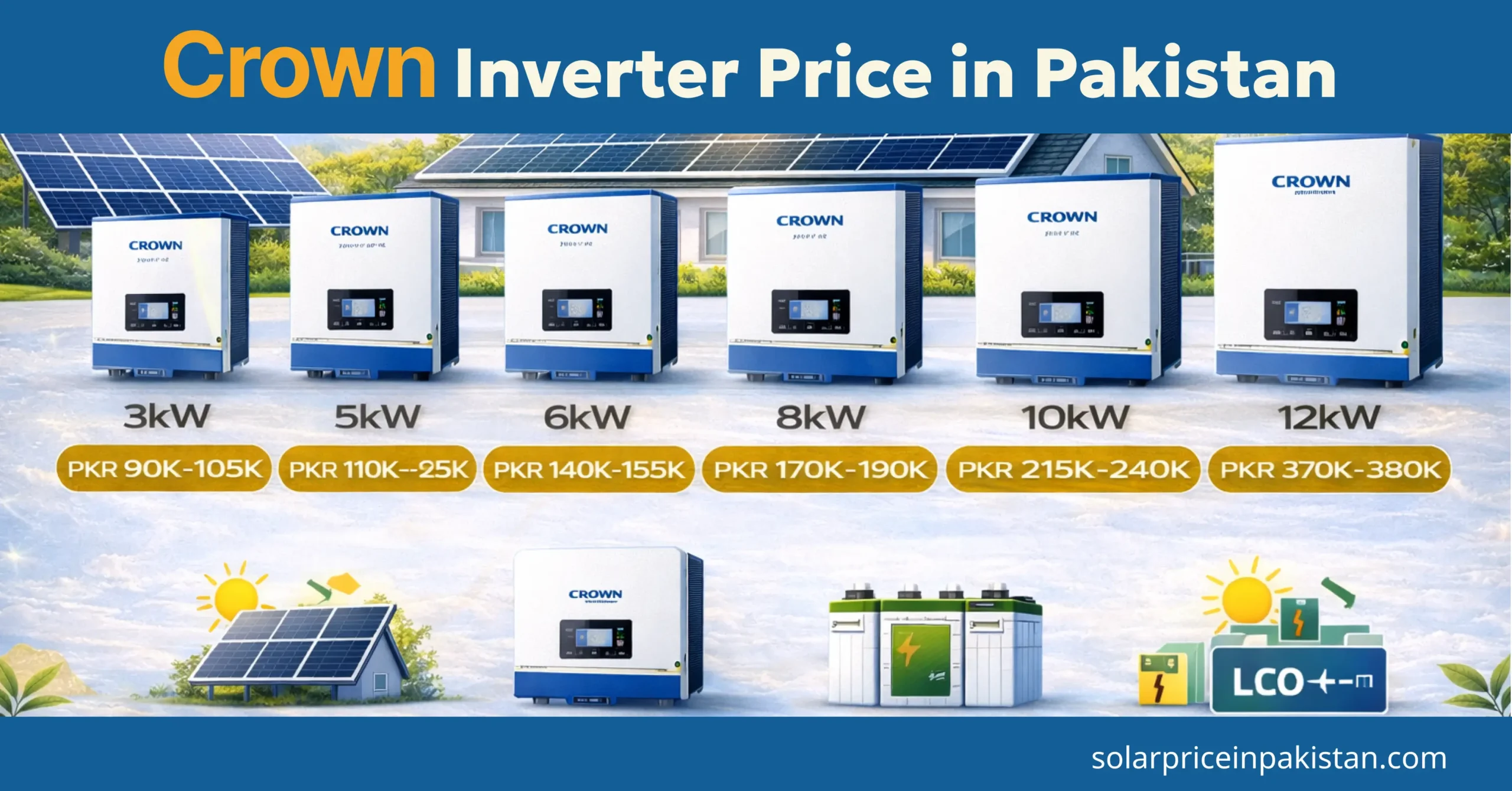 Best Crown Solar Inverter Price in Pakistan – Updated 2026 Guide 1 Crown Inverter Price in Pakistan