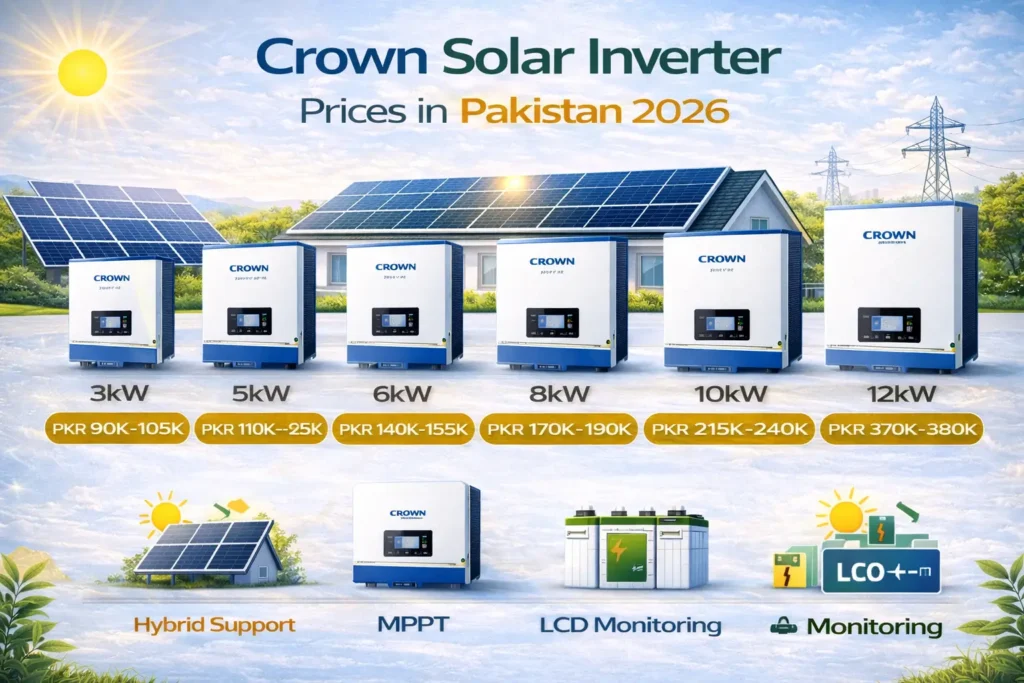 Best Crown Solar Inverter Price in Pakistan – Updated 2026 Guide 2 Crown solar inverter price in Pakistan