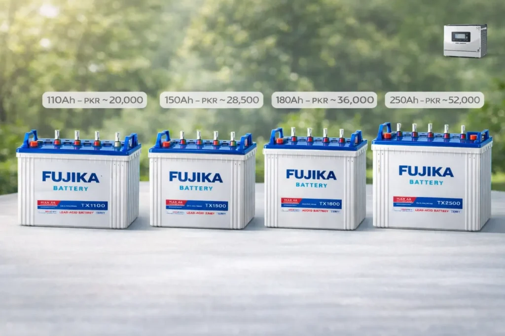 Affordable Fujika Battery Price in Pakistan – Updated 2026 Guide 2 Fujika Battery Price in Pakistan 2026