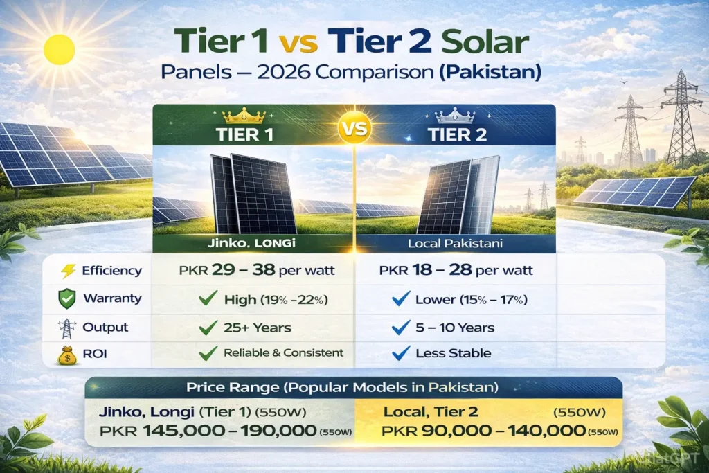 Ultimate Comparison: Tier 1 vs Tier 2 Solar Panels—Choose the Best Option 2 Tier 1 vs Tier 2 solar panels