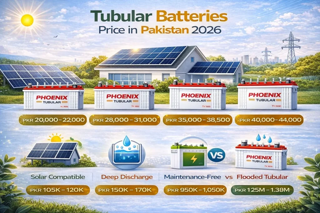 Tubular batteries price in Pakistan