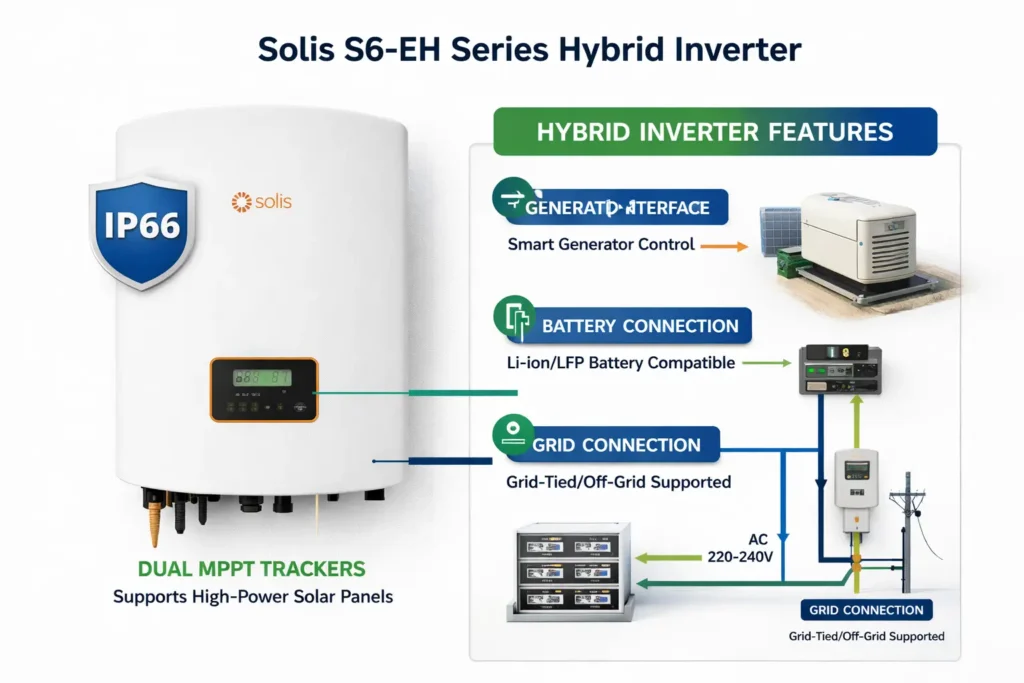 Best Solis Inverter Price in Pakistan 2026 4 Solis S6-EH series hybrid inverter