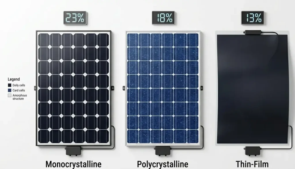 How Much Power Does a Solar Panel Produce and Maximize Your Savings in 2026 3 Types of Solar Panels and Their Output