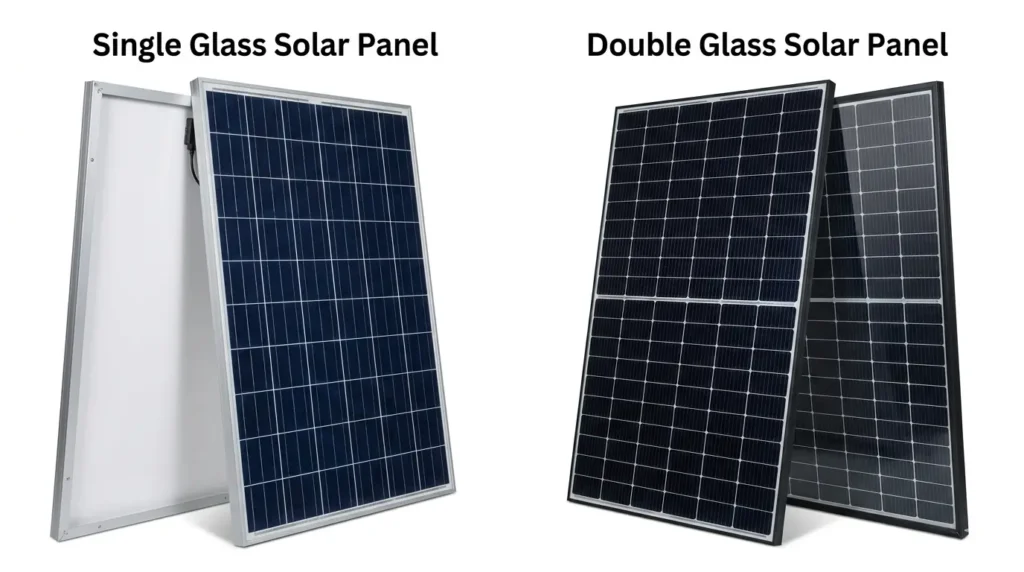double glass vs single glass solar panel